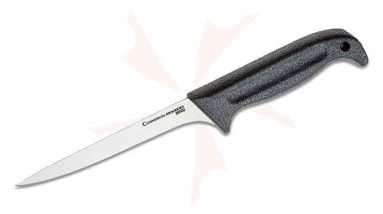 Cold Steel 20VF6SZ Commercial Series Fillet Knife 6 inch 4116 Stainless Blade, Kray-Ex Handle, No Sheath