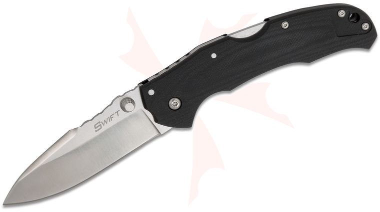 Cold Steel 22A Swift I Folding Knife Assisted 4 inch CTS-XHP Satin Plain Blade, G10 Handles