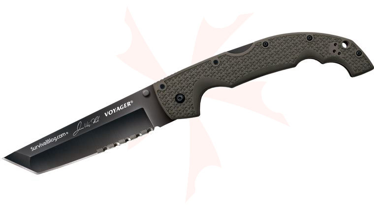 Cold Steel 29UXTGH Rawles Limited Edition XL Voyager Tanto 5.5