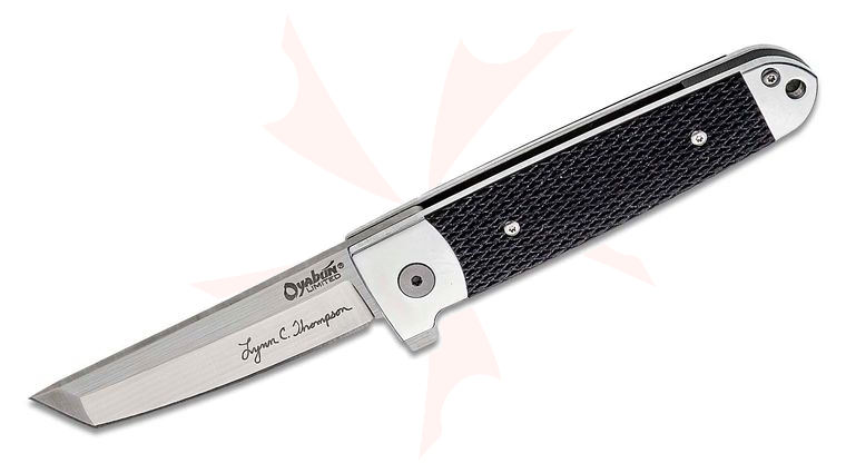 Cold Steel 32AA Oyabun Limited Flipper Knife 3.5 inch S35VN Tanto Blade, Aluminum Handles with G10 Scales - Leaf-Spring Lock