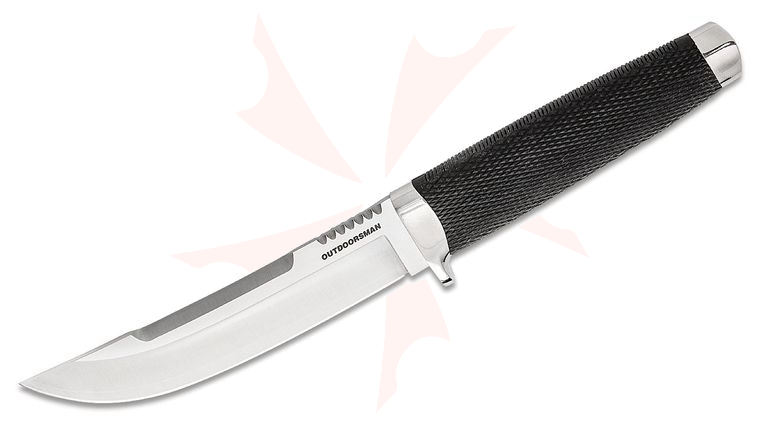 Cold Steel 35AP Outdoorsman Fixed Blade Knife 6 inch VG-10 San Mai Blade, Kray-Ex Handle, Secure-Ex Sheath