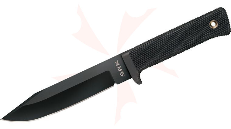 Cold Steel 38CKC SRK Survival Rescue Knife Fixed 6 inch CPM-3V Black Blade, Kray-Ex Handle, Secure-Ex Sheath