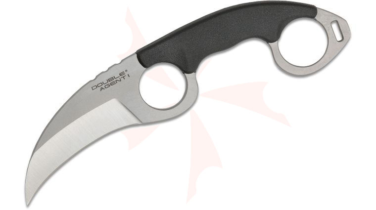Cold Steel 39FK Double Agent I Karambit 3 inch Plain Blade, Grivory Grip