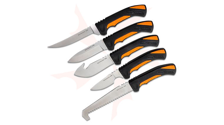 Cold Steel Fixed Blade Hunting Kit, 5 Knives and Carrying Case Included