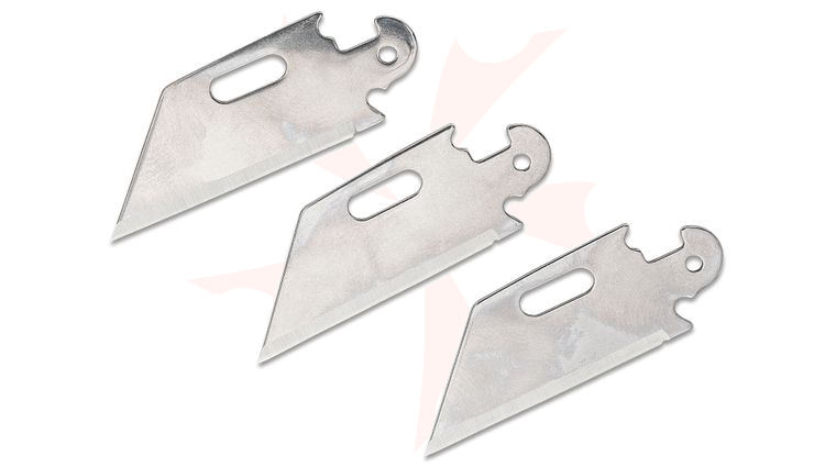 Cold Steel 40AP3B Click-N-Cut Plain Edge Utility Replacement Blades, 3 Pack
