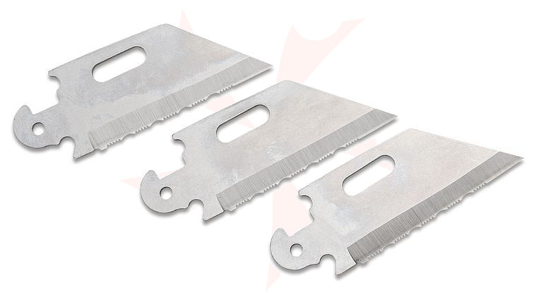 Cold Steel 40AP3C Click-N-Cut Serrated Utility Replacement Blades, 3 Pack