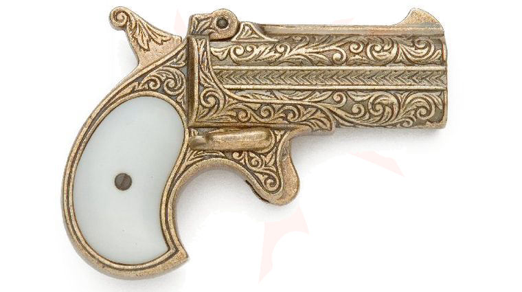 Denix Reproduction 1866 Double Barrel Derringer, Non-Firing