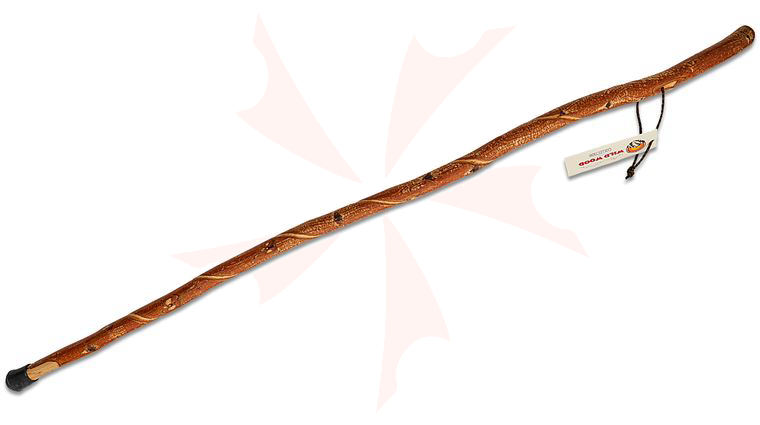 Concord Wild Wood Collection 54 inch Twisted Hiker Walking Stick w/ Strap