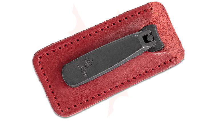 Concord Executive Nail Clipper, 2 inch Overall, Red American Leather Case