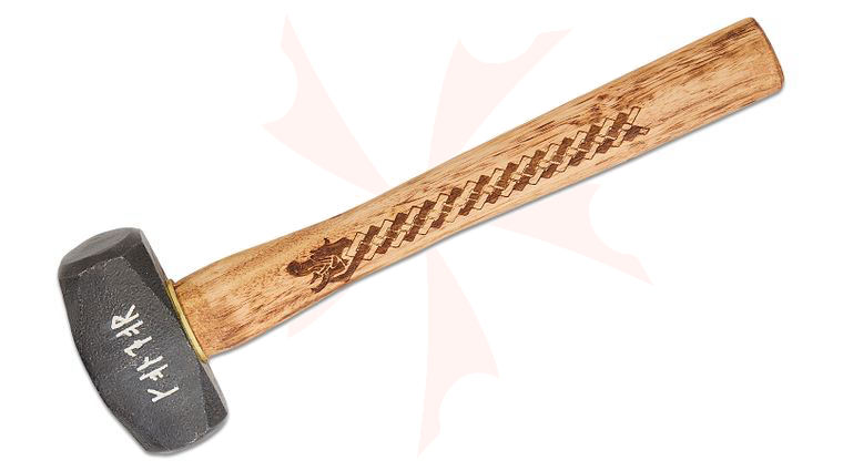 Condor Tool & Knife CTK1038-2-HC Norse Dragon Hammer 12 inch Overall, Burnt American Hickory Handle, Leather Holster