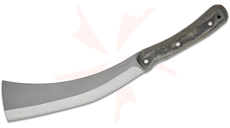 Condor Tool & Knife CTK1340-10.5HC K-Night Mini Panabas Machete 10.5 inch 1075 Carbon Steel Blade, Micarta Handles, Kydex Sheath