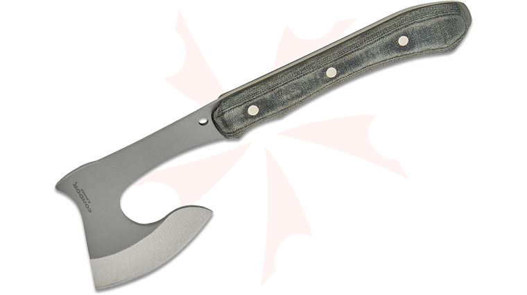 Condor Tool & Knife CTK1838-5.3-HC K-Night Hatchet 13.35 inch Overall 1075 Carbon Steel Axe Head, Micarta Handles, Kydex Sheath