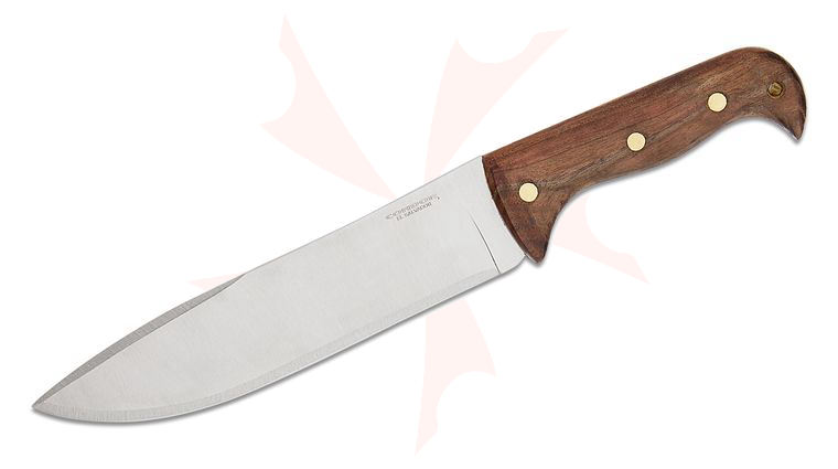 Condor Tool & Knife CTK235-9HC Moonshiner Knife 9 inch Carbon Steel Blade, Hardwood Handles, Leather Sheath