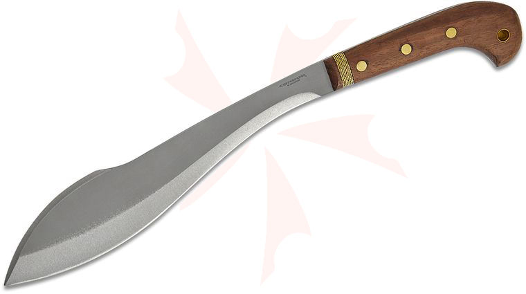 Condor Tool & Knife CTK2817-11.7HC Amalgam Machete 11.72 inch 1075 Carbon Steel Blade, Walnut Handles, Welted Leather Sheath