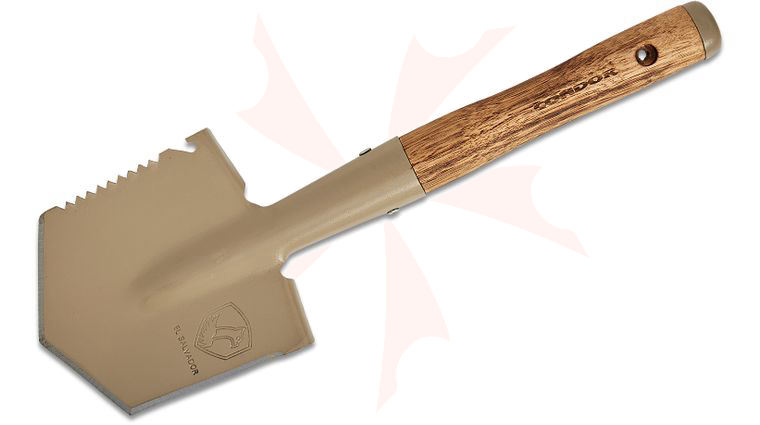 Condor Tool & Knife CTK2810-6 Camping Shovel, Canvas Sheath