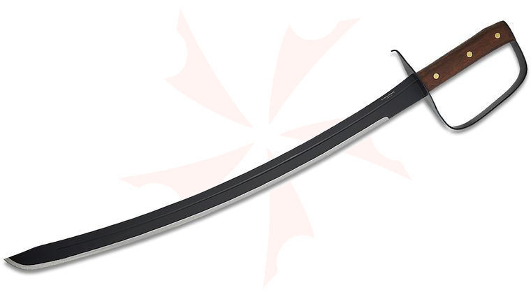 Condor Tool & Knife CTK360-24HC Naval Cutlass 24 inch Carbon Steel Blade, Hardwood Handles, Leather Sheath