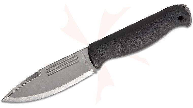 Condor Tool & Knife CTK3979-4.5HC Ghostlight Knife 4.52 inch 1095 Blasted Satin Blade, Black Polypropylene Handle, Polypropylene Sheath