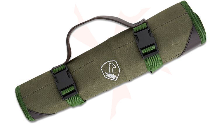 Condor Tool & Knife CTK-CCFR Folding Knife Carry Roll, Canvas and Leather, Fits 12 Folders