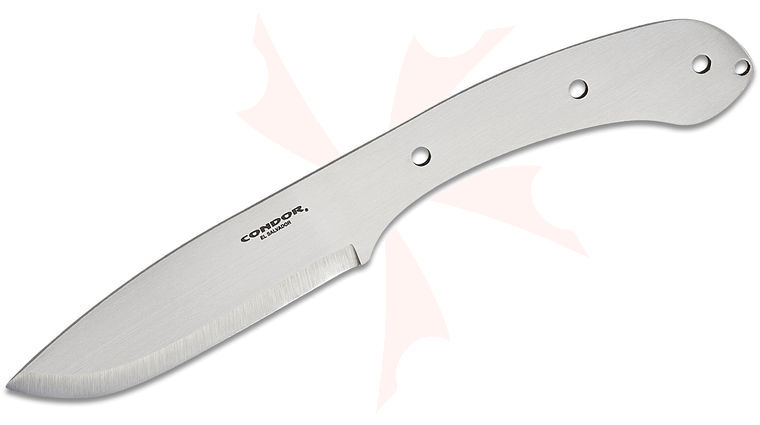 Condor Tool & Knife CTKCB2825-4HC Blue River 4.47 inch 1095 Carbon Steel Blade Blank for Knife Makers
