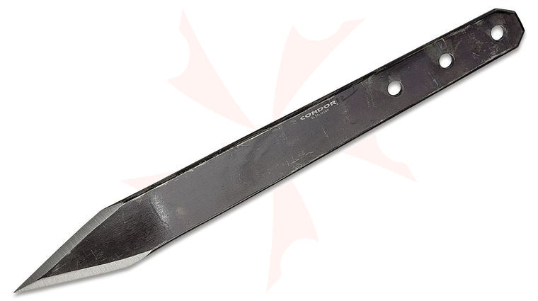 Condor Tool & Knife CTK4012-10HC Full Spin Thrower 9.9 inch Black High Carbon Steel Blade
