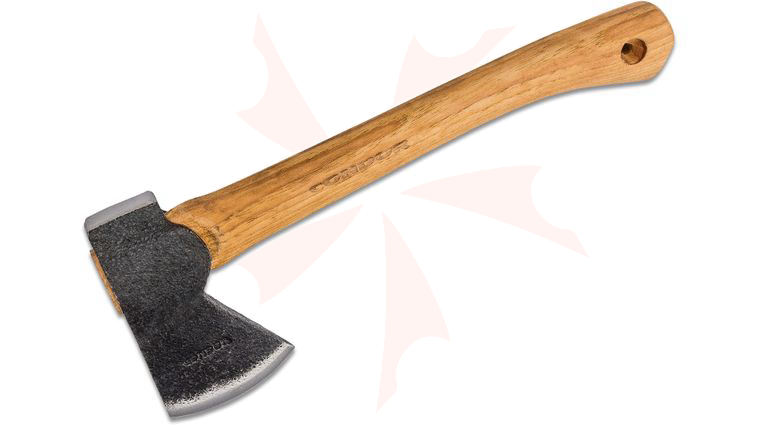 Condor Tool & Knife CTK4053C10 Scout Hatchet 4.25 inch Carbon Steel Head, American Hickory Handle, Leather Sheath