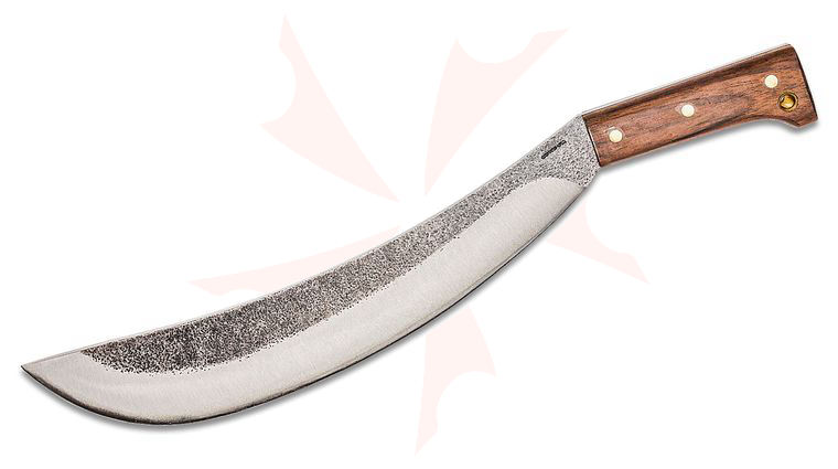 Condor Tool & Knife CTK417-15HC Engineer Bolo Machete 15 inch Carbon Steel Blade, Hardwood Handles, Leather Sheath
