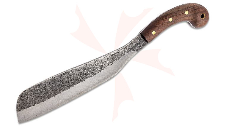 Condor Tool & Knife CTK419-12HC Village Parang Machete 12 inch Carbon Steel Blade, Hardwood Handles, Leather Sheath