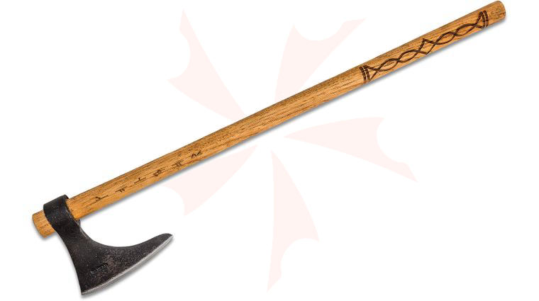 Condor Tool & Knife CTK1004-2 Valhalla Battle Axe 6 inch Carbon Steel Head, American Hickory Handle, Leather Sheath
