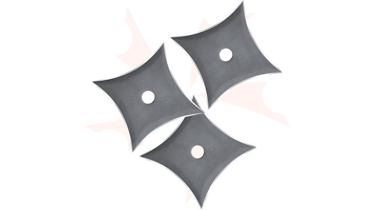 Condor Tool & Knife CTK1008-2.5 Senban Shuriken (Ninja Star) Set 2-1/2 inch Blade, Stainless Steel, Nylon Sheath