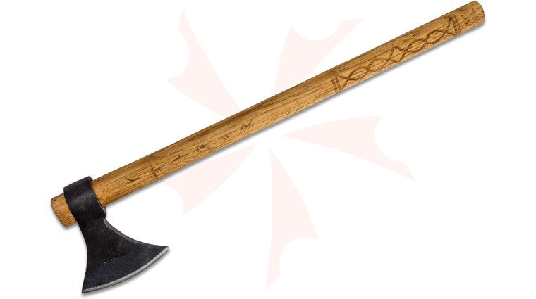 Condor Tool & Knife CTK1002-1.4 Valhalla Throwing Axe 4.75 inch Carbon Steel Head, American Hickory Handle, Leather Sheath