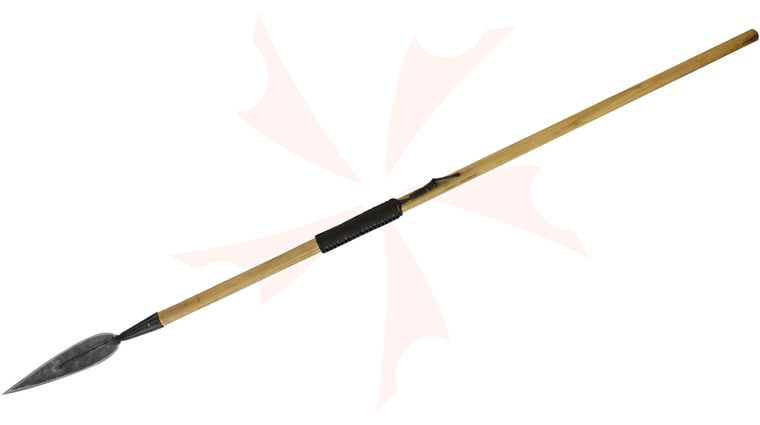 Condor Tool & Knife CTK1018-10 African Congo Spear 64 inch Overall, Hardwood Handle, Leather Sheath