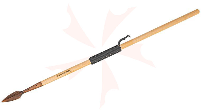 Condor Tool & Knife CTK1032-8.7W Greek Wooden Spear 45 inch Overall, Paracord Wrapped Hardwood Handle