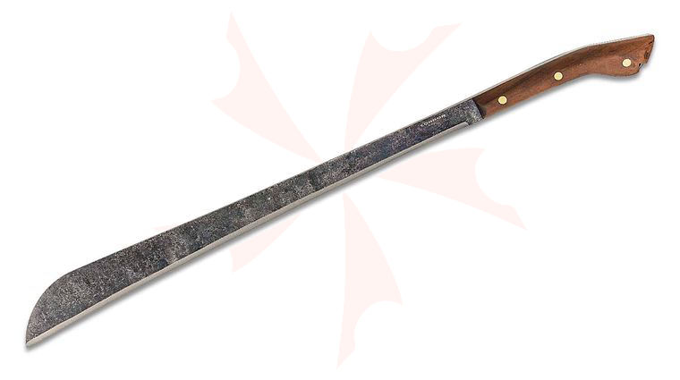 Condor Tool & Knife CTK2014-20.7HC Cojang Jungle Machete 20.88 inch 1075 Carbon Steel Blade, Walnut Handles, Welted Leather Sheath