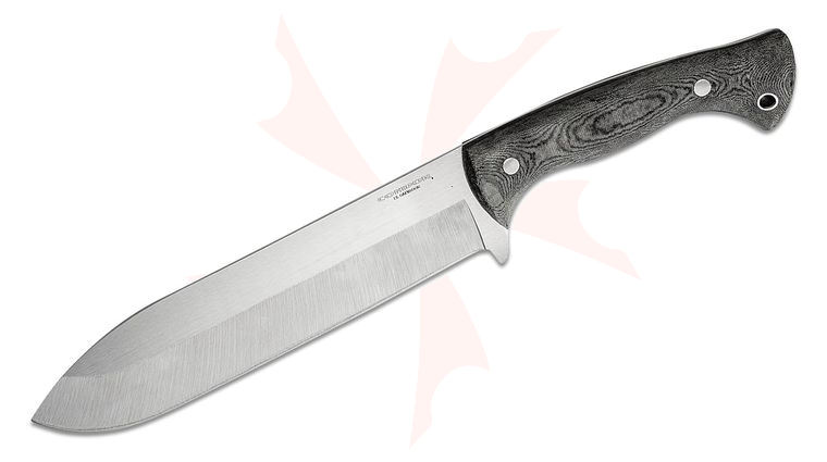 Condor Tool & Knife CTK2016-9.0HC Balam Fixed Blade Knife 9 inch 1075 High Carbon Steel, Micarta Handles, Gray Kydex Sheath