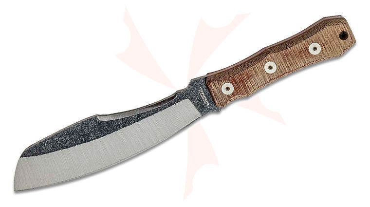 Condor Tool & Knife CTK2018-6.25C Mountain PASS Surveyor Fixed Blade Knife 6.26 inch 440C Condor Classic, Micarta Handles, Welted Leather Sheath
