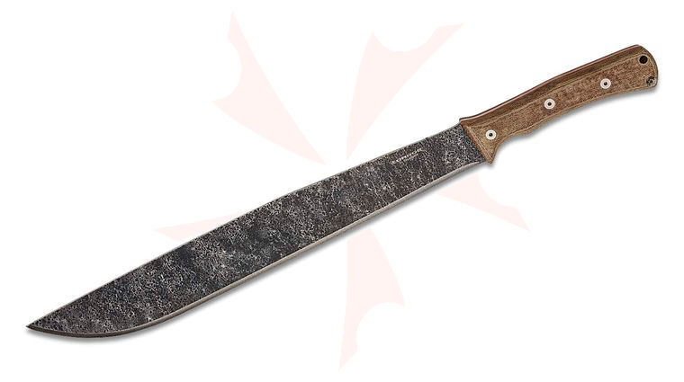 Condor Tool & Knife CTK2838-15.5HC Mountain PASS Machete 15.57 inch 1075 Condor Classic Blade, Micarta Handles, Welted Leather Sheath