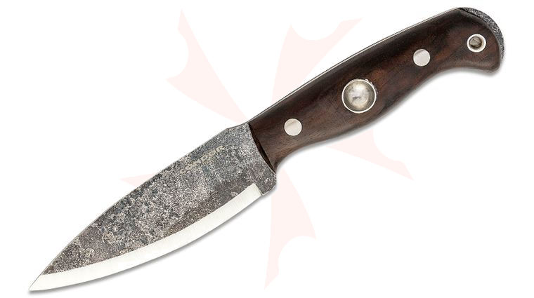 Condor Tool & Knife CTK2830-5.2HC Wayfinder Fixed Blade Knife 5.3 inch High Carbon Steel Drop Point, Walnut Handles, Welted Leather Sheath