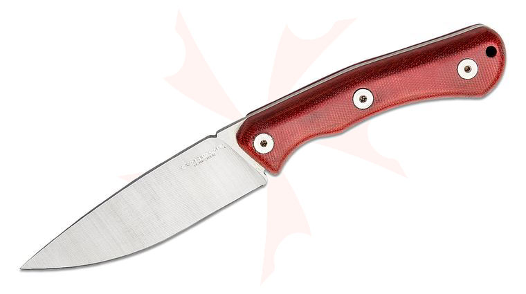 Condor Tool & Knife CTK2844-4.3SK Sport X.E.R.O. Campfire Fixed Knife 4.29 inch 14C28N Drop Point Blade, Red Micarta Handles, Kydex Sheath