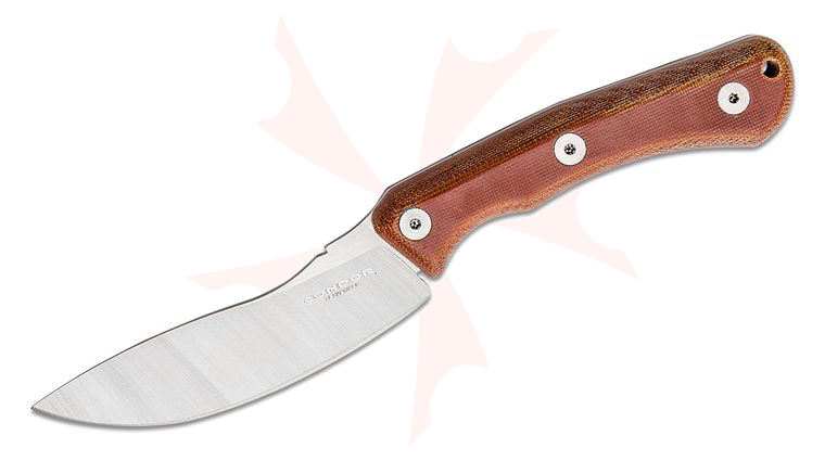 Condor Tool & Knife CTK2845-4.3SK Sport X.E.R.O. Stinger Fixed Knife 4.2 inch 14C28N Upswept Blade, Red Micarta Handles, Kydex Sheath