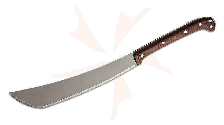 Condor Tool & Knife CTK2840-14HC Mid-Makara Machete 14 inch 1075 Carbon Steel Blade, Walnut Handle, Welted Leather Sheath