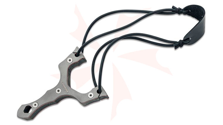 Condor Tool & Knife CTK2841-5SS Exoskeleton Slingshot, 420HC Steel Construction with Wooden Core