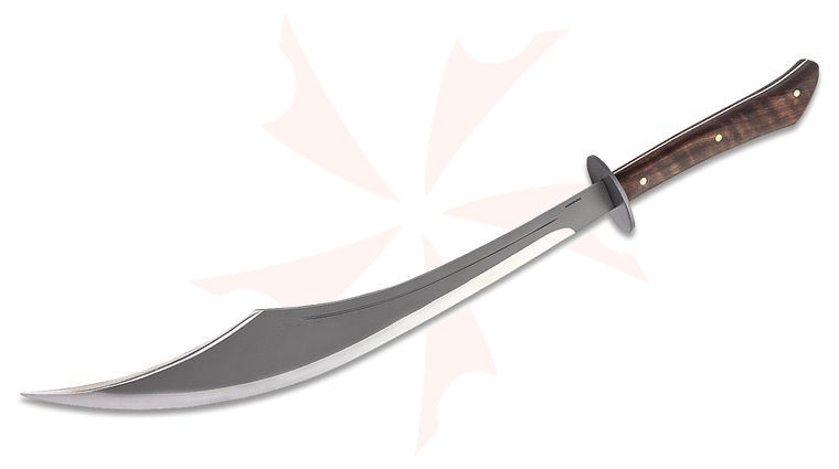 Condor Tool & Knife CTK357-22HC Sinbad Scimitar Sword 22 inch Carbon Steel Blade, Hardwood Handles, Leather Sheath