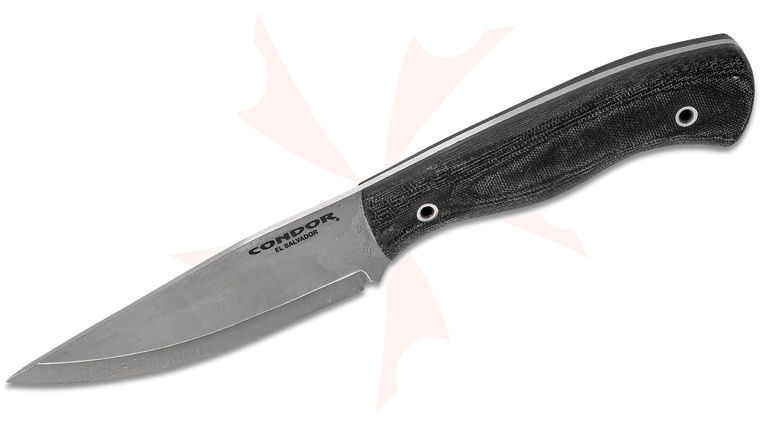 Condor Tool & Knife CTK3939-4.56HC Ripper Fixed Blade Knife 4.56 inch 1095 Carbon Steel, Micarta Handles, Kydex Sheath
