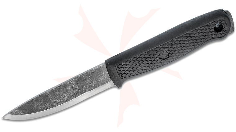 Condor Tool & Knife CTK3945-4.1 Terrasaur Fixed Blade Knife 4.15 inch 1095 Carbon Steel, Black Polypropylene Handle and Sheath