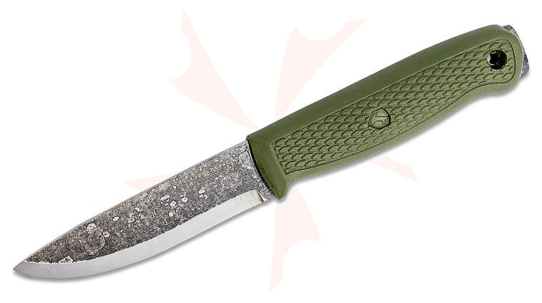 Condor Tool & Knife CTK3943-4.1 Terrasaur Fixed Blade Knife 4.15 inch 1095 Carbon Steel, Army Green Polypropylene Handle and Sheath