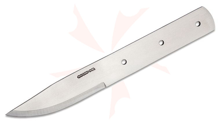 Condor Tool & Knife CB248-4HC 4 inch Woodlaw Carbon Steel Blade Blank for Knife Makers