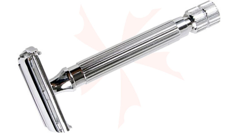 Parker Brass Metal, Nickel Plated Butterfly Safety Razor 4.25 inch Overall
