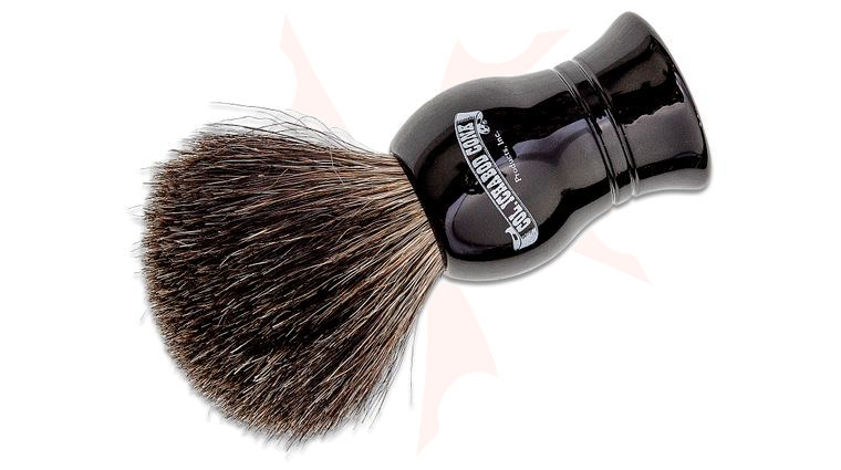 Colonel Conk #1001 Standard Pure Badger Shave Brush, Black Resin Handle