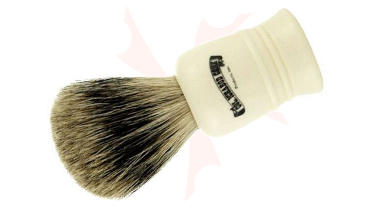 Colonel Conk #1016 Best Badger Shave Brush, Cream Handle