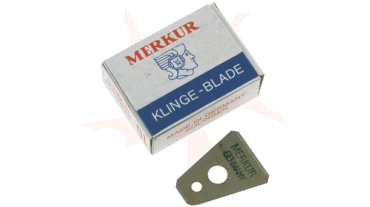 Merkur Replacement Blades for Moustache (Mustache) Eyebrow Razor 10 Pack